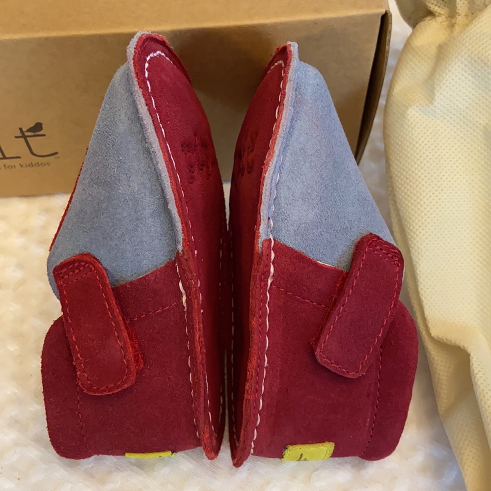 NEW! Pipit “STRIPE” Baby Toddler First Shoes Sky - Picture 6 of 14